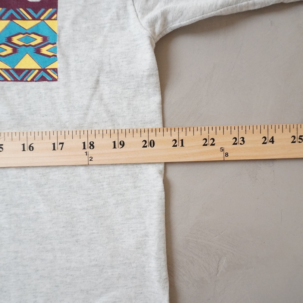 Vintage T-Shirt Large Mens 90s Grey Camp Potosi Staff USA Fruit of the Loom - Picture 6 of 8